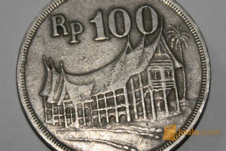 Uang Logam Tebal Rp 100 Tahun 1973