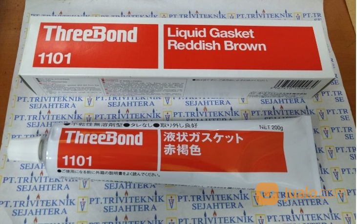 Threebond 1101 Liquid Gasket Plasticrubber Red TB1101,Lem Seal Karet