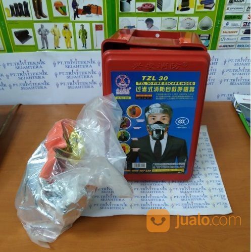 Masker Pemadam Kebakaran Darurat,Fire Escape Smoke Hood Zl30