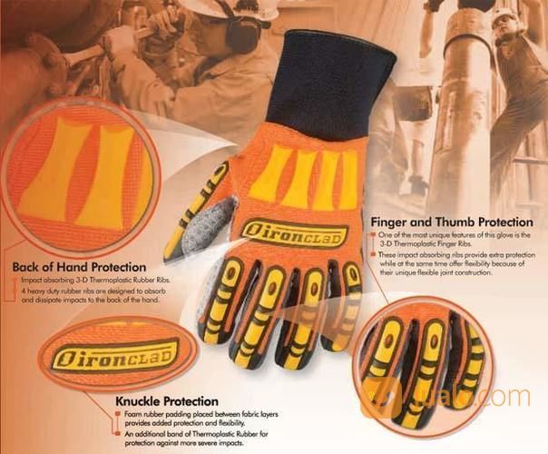 Sarung Tangan Heavy Duty Ironclad,Hand Glove Impact Kong Safety