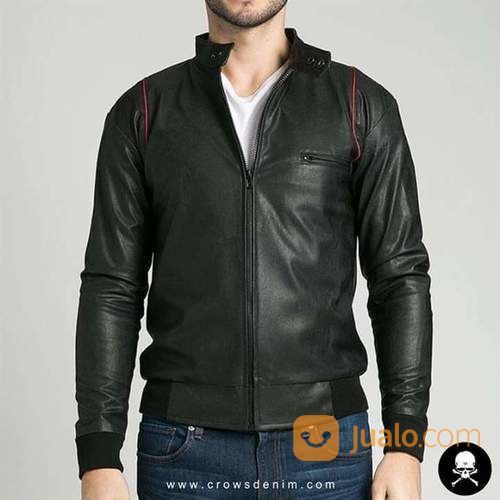 Jaket Pria Hitam, Jaket Kulit, Leather Jacket, Ariel Noah Sk24