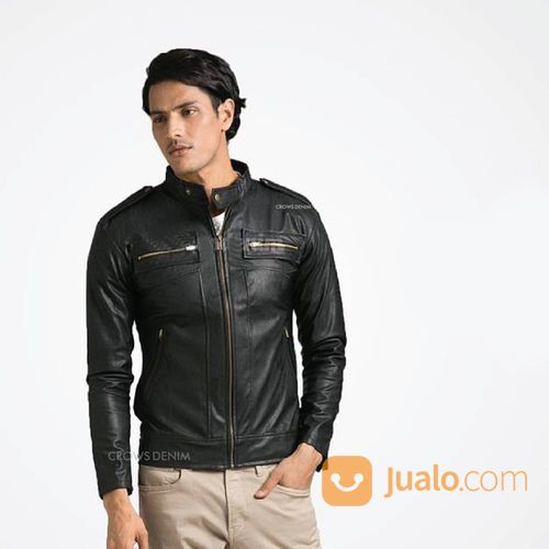Leather Jacket Korean Style, Jaket Kulit Vino G Bastian Sk38