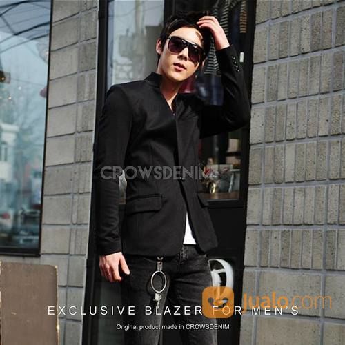 Blazer Black Korean Style, Outfit Shanghai Bk02