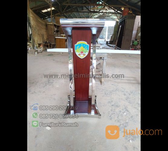 Ready Stock Podium Minimalis Jati Atau Mimbar Stainless Steel