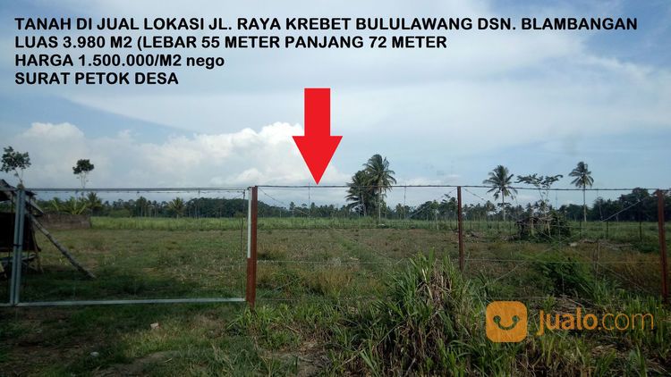 Tanah Pinggir Jalan Raya Krebet Bululawang Malang
