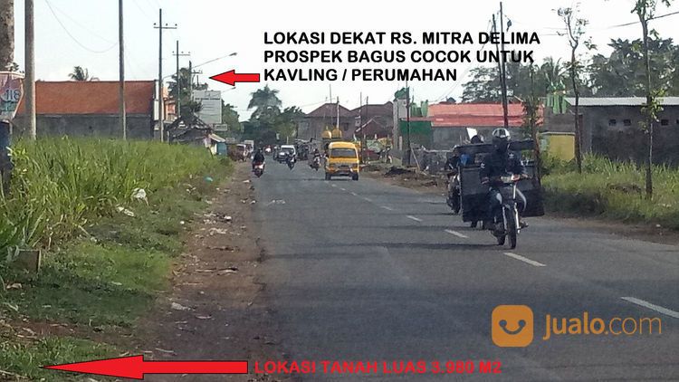 Tanah Pinggir Jalan Raya Krebet Bululawang Malang
