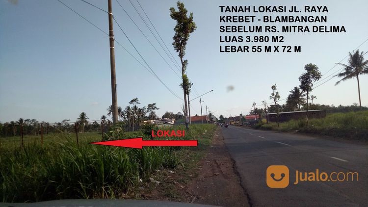 Tanah Pinggir Jalan Raya Krebet Bululawang Malang