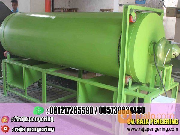 Mesin Pengering Padi Jagung Atau Rotary Dryer Kapasitas 150 Kg Manual Kayu Bakar