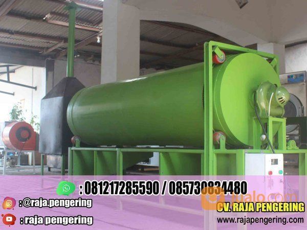 Mesin Pengering Padi Jagung Atau Rotary Dryer Kapasitas 150 Kg Manual Kayu Bakar