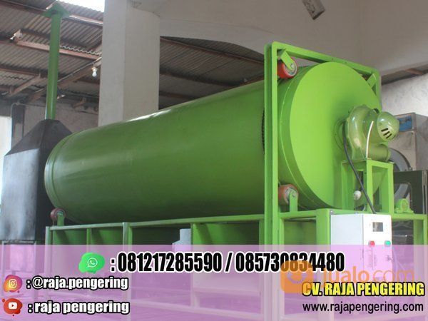 Mesin Pengering Padi Jagung Atau Rotary Dryer Kapasitas 150 Kg Manual Kayu Bakar