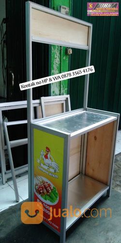 Buat Boothportable / Meja Promosi Lipat & Gerobak Portable Alumunium