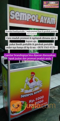 Buat Boothportable / Meja Promosi Lipat & Gerobak Portable Alumunium