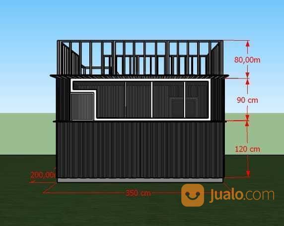 Booth Semi Container 2 Lantai