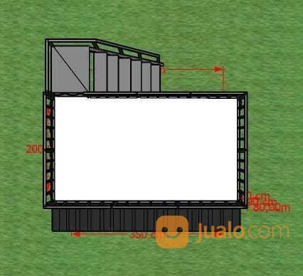 Booth Semi Container 2 Lantai