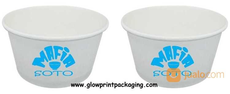 Cetak Logo Cup Plastik PAPER BOWL 360ml