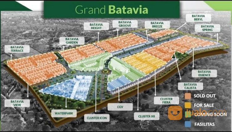 Grand Batavia Bebas Banjir Dp.15% Cicil 18bulan Bebas Banjir Tangerang
