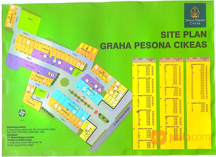1 JUTA DAPAT RUMAH DI LOKASI STRATEGIS "GRAHA PESONA CIKEAS"