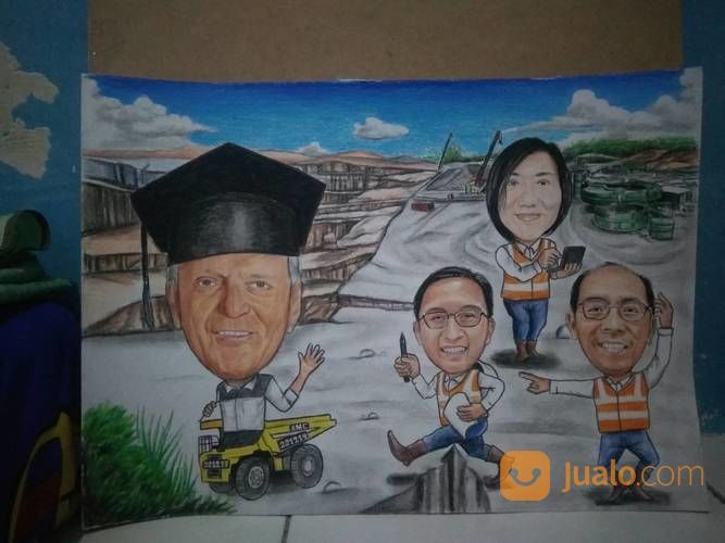 Jasa Buat Lukis Wajah Pensil Sketsa Wajah Dan Karikatur