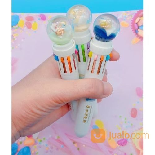 Pulpen Gel Jelly Full Color Ball Pearl Pen Dreamer All Varian Round