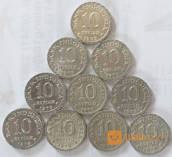 Uang Logam Kuno 10 Rupiah Th 1979.