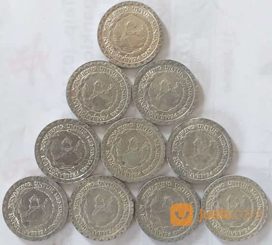 Uang Logam Kuno 10 Rupiah Th 1979.