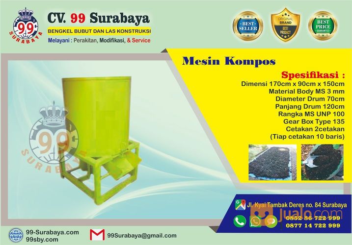 Mesin Mixer (Pengaduk) Kompos