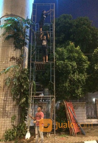 JASA BONGKAR PASANG STEGER / SCAFFOLDING, MUDAH & MURAH
