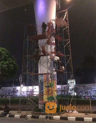 JASA BONGKAR PASANG STEGER / SCAFFOLDING, MUDAH & MURAH