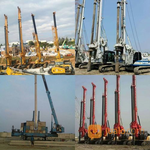 Pancang Paku Bumi, Alat In Jack Hydraulic, Diesel Hammer, Drop Hammer, Tiang Beton Pracetak K500.