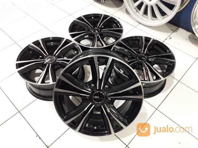 Credit Velg HSR Stone R15 Pcd 5X114,3 Lebar 6,5 Offset 35 Black Polis