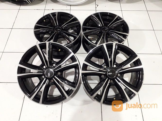 Credit Velg HSR Stone R15 Pcd 5X114,3 Lebar 6,5 Offset 35 Black Polis