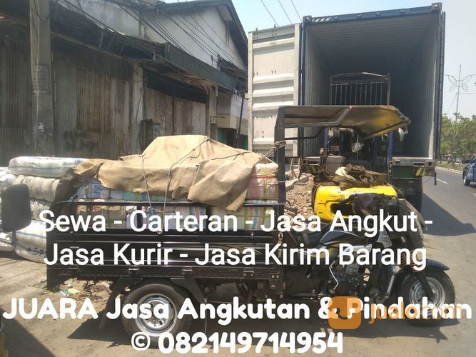 Sewa Carteran Jasa Angkut Motor Gerobak Roda Tiga Viar Tossa Fukuda Surabaya