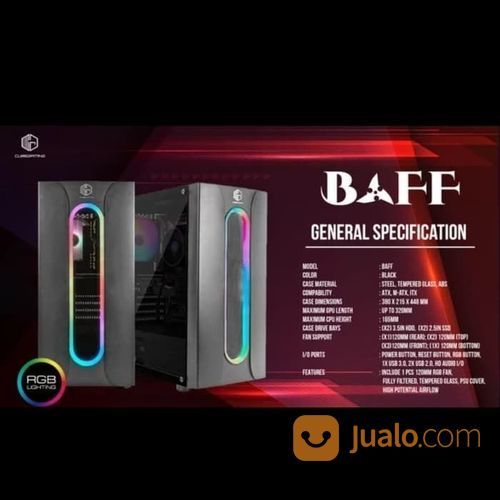 CASING PC GAMING CUBE GAMING BAFF