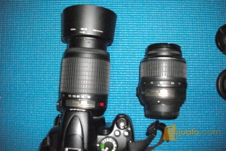 Kamera Nikon D5000 + Lensa 18-55 + Lensa 55 - 200 dll