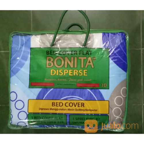 Bed Cover Flat Bonita Ukuran 220x220 Motif Laguna