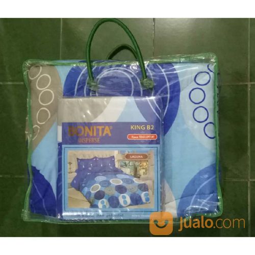 Bed Cover Flat Bonita Ukuran 220x220 Motif Laguna