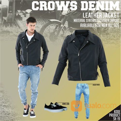 Jaket Kulit Korean Style Biker Jacket