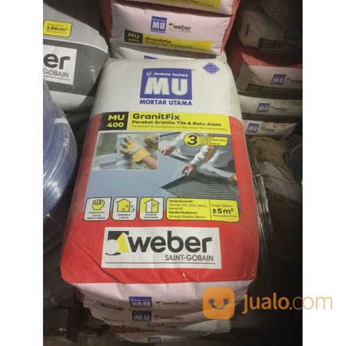 MU 400 GranitFix Mortar Utama 400 Perekat Granite Tile Dan Batu Alam
