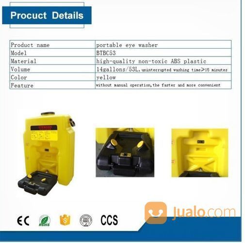 Alat Bantu Pencuci Mata Darurat,Eye Wash Portable Emergency