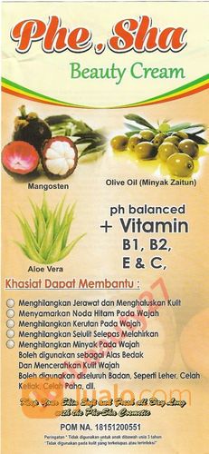 Phe Sha Beauty Cream Perawatan Penghilang Jerawat Alami 100% Original