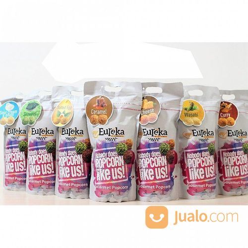 Popcorn Eureka Alumunium Pack Kemasan 140 Gr Made In Malaysia Pop Corn Snack Khas Lezat Gurih