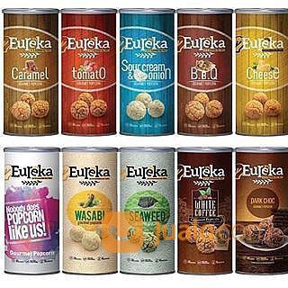 EUREKA Popcorn 70 Gr Pack Kaleng Besar Impor Malaysia Snack Khas Pop Corn