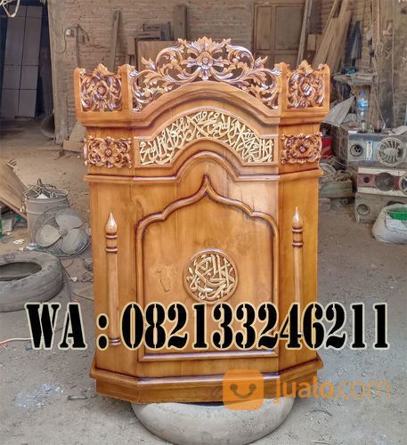 Mimbar Masjid Serang Banten Kayu Jati