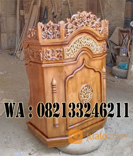 Mimbar Masjid Serang Banten Kayu Jati