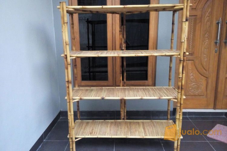 Kerajinan Rak Bambu Cendani Jogja - 4 Tingkat