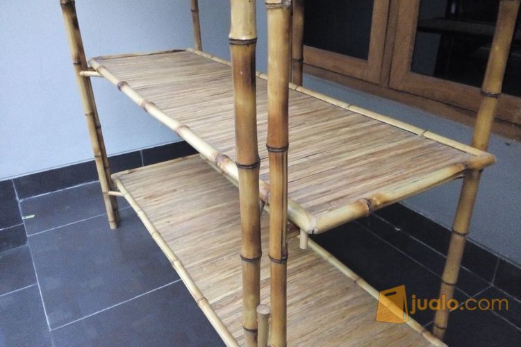 Kerajinan Rak Bambu Cendani Jogja - 4 Tingkat