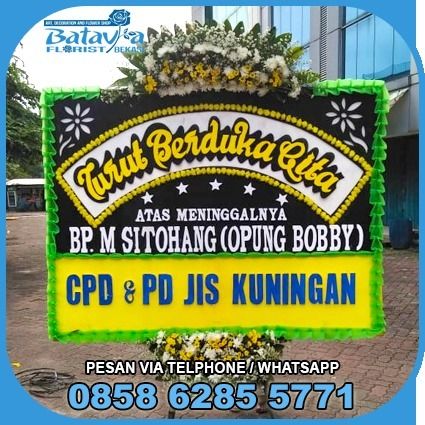 Karangan Bunga Papan Duka Cita - Toko Bunga Bekasi