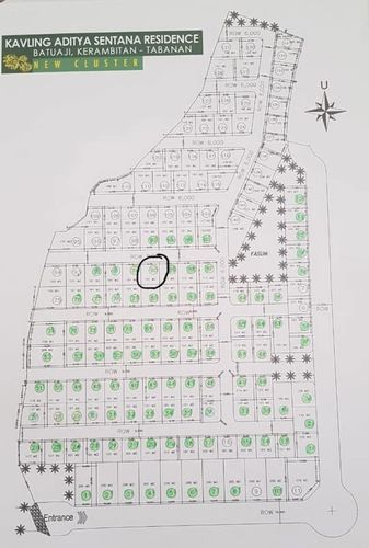 Tanah Kavling 101 m2 di Aditya Sentana Residence, Tabanan Bali