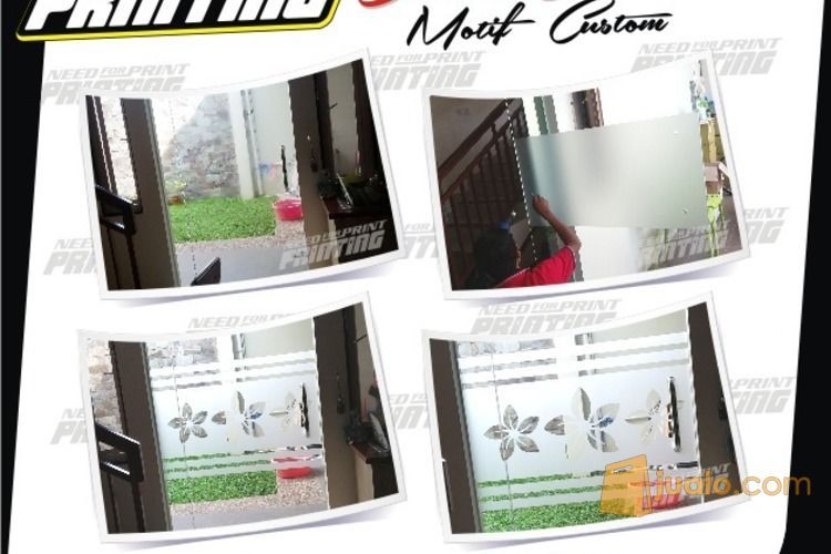 Sticker Sunblasting Custom motif bebas di solo karanganyar klaten plus pemasangannya