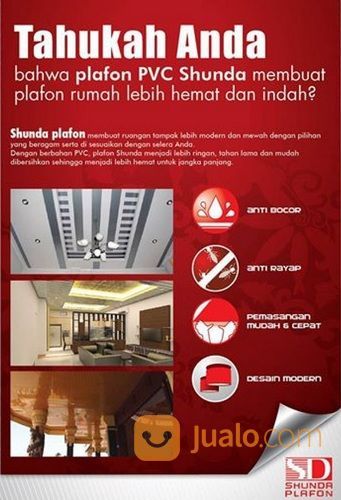 Plafon PVC Shunda Plafon Berkelas Dan Kualitas Dijamin
